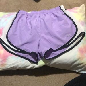 Purple Nike Dri-fit shorts